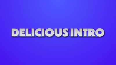 Bouncy Text Colored Template Title Intro