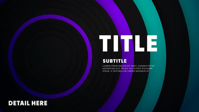 Light Switching Color Circles Urban Kinetic Text Title Intro