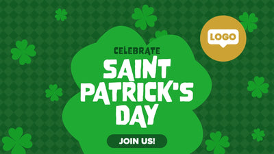 Saint Patricks Day Leprechaun Clover Green Festive Title Intro 03