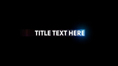 Bright Colors Glowing LED Light Joyfull Lower Third