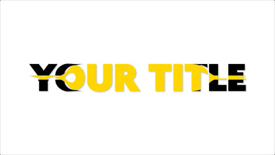 Zip Center Opening Text Split Color Change Title Intro