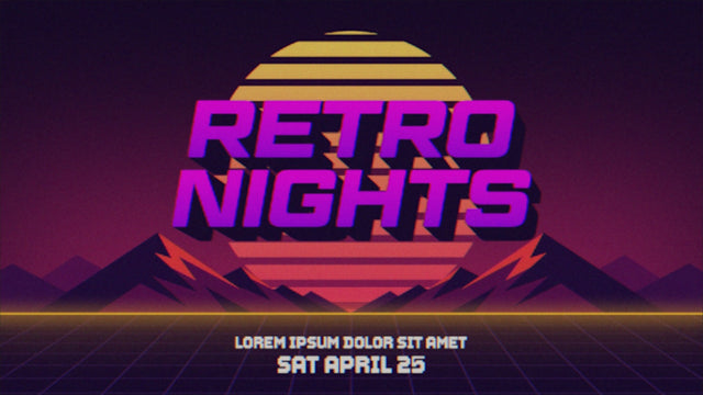 Retro Old School Grunge Vintage Gradient Noise Clean Look Title Intro 02