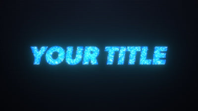 Racing Super Fast Distorted Text Glowing Title Intro