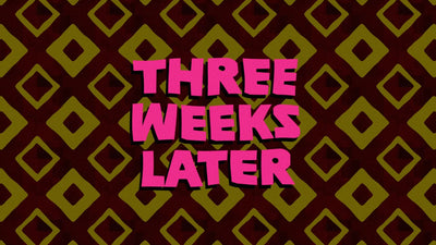 Cartoon Funky Retro Styled Title Panel Card