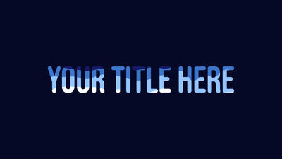 Wavy Water Liquid Title Reveal Intro