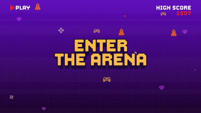 Arcade Game Icon Gamer High Score Title Intro