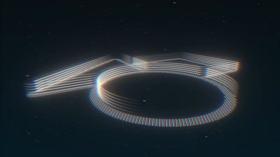 Modern Logo Glowing RGB Split Reveal