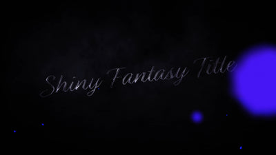 Fantasy Shiny Silver Metal Text Particles Title Intro v02