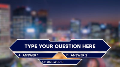 Quiz Television Show Gameshow TV Trivia Visual Animated Elements 03