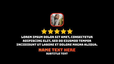 Gradient Modern Review Testimonial Infographic Animated Panel 03