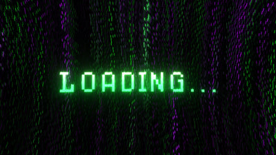 Digital Pixel Glitch Background Text Title Intro Variation