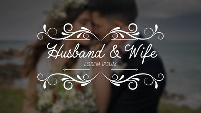 Wedding Title Hand Drawn Beautiful Screen Romantic Love 11