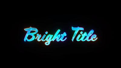Bright Colorful Rainbow Color Grunge Metal Text Title Intro