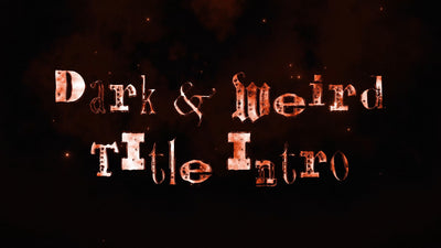 Creepy Dark Horror Grunge Weird Playful Text Clouds Title Intro