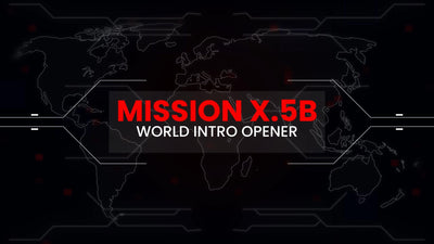 Sci-Fi World Map HUD Elements Digital Hologram Title Intro