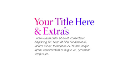 Magazine Presentation Article Quote Title