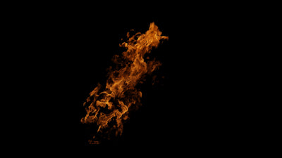 Flame Burning Hot Wall Fire 04