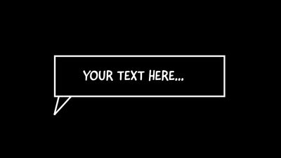 Balloon Text Message Bubble Pop Up Title Intro Variation