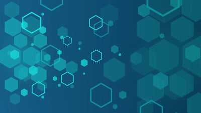 Hexagon Outline Grid Shape Playfull Looping Animated Background