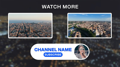Social Media Video End Screen Modern Trendy Outro 01