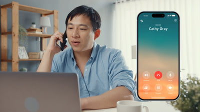 Phone Call Smartphone Caller Talking Timer Modern Wallpaper 01