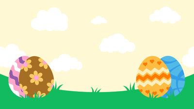 Easter April Colored Painted Eggs Animated Background