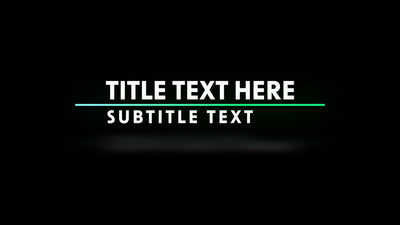 Glowing Sun Gradient Reflective Color Neon Lower Third