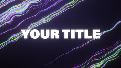 Wave Colors Diagonal Title Intro Logo Reveal