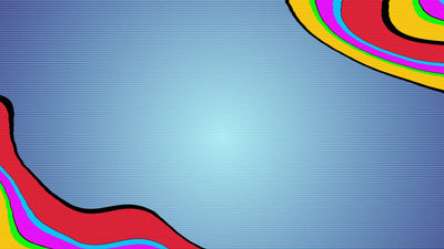 Retro Wobble Color Lines Background