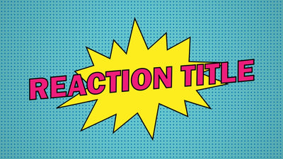 Cartoon Comic Text Reaction Star Explosion Title Intro