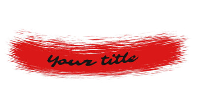 Paint Brush Stroke Text Title Intro