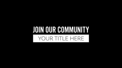 Call To Action Invitation Modern Double Line Lower Third