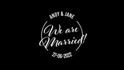 Beautiful Wedding Circle Handwritten Emblem Title Intro