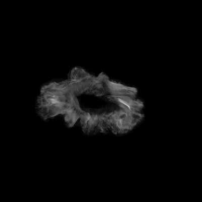 Magic Spell Energy Shockwave 07 Angled Black & White