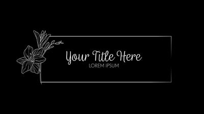 Wedding Title Hand Drawn Beautiful Screen Romantic Love Emblem 08
