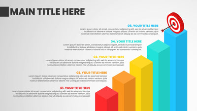 Steps To Success Target Design Animated Infographic Template