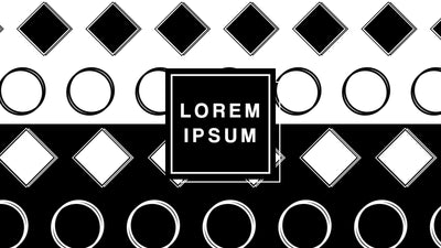 Black and White Modern Title Card Variation 03