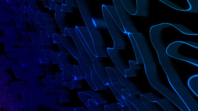 3D Lines Wave Animated Background Variation