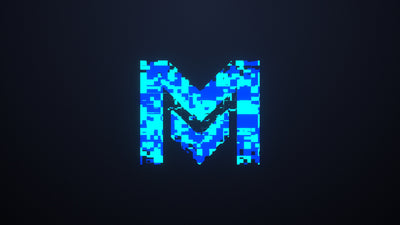 Icon Glitch Distort Glow Transition Change Logo Reveal