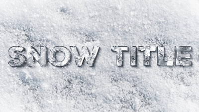 Snowy Cold Shiver Metal Text Snow Particles Title Intro
