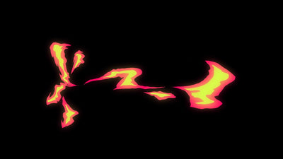 Stylized Flame Fire Overlay Animated Hot 12