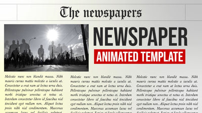 Newspaper Press Article Headline Intro Opener Animated Highlight