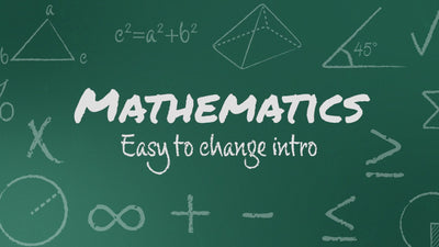 Math School Chalk Board Formula Statistics Intro Opener