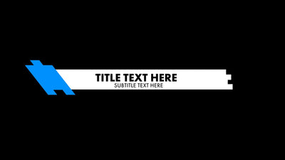 Classic Lower Third Dynamic Slanted Variation 01