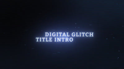 Windy Digital Glitch Strobe Title Intro