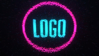 Particle Explosion Space Dust Logo Reveal