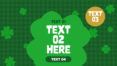 Saint Patricks Day Leprechaun Clover Green Festive Title Intro