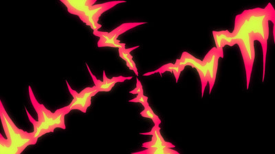 Stylized Flame Fire Overlay Animated Hot 09