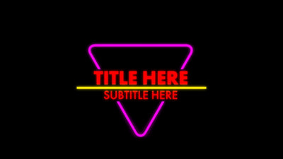 Neon Sign Glowing Color Board Variation 03