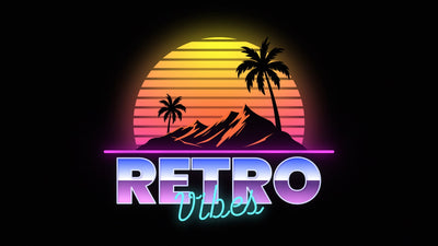 Neon Glow Retro Subset Gradient Mountaint Title Intro